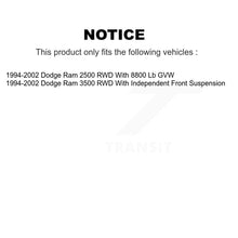 Load image into Gallery viewer, Front Suspension Shock Absorbers Pair For 1994-2002 Dodge Ram 2500 3500 RWD K78-101163