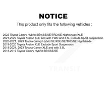 Charger l'image dans la galerie, Front Complete Shocks Strut And Coil Spring Mount Assemblies Kit For Toyota Camry Avalon K78A-100551