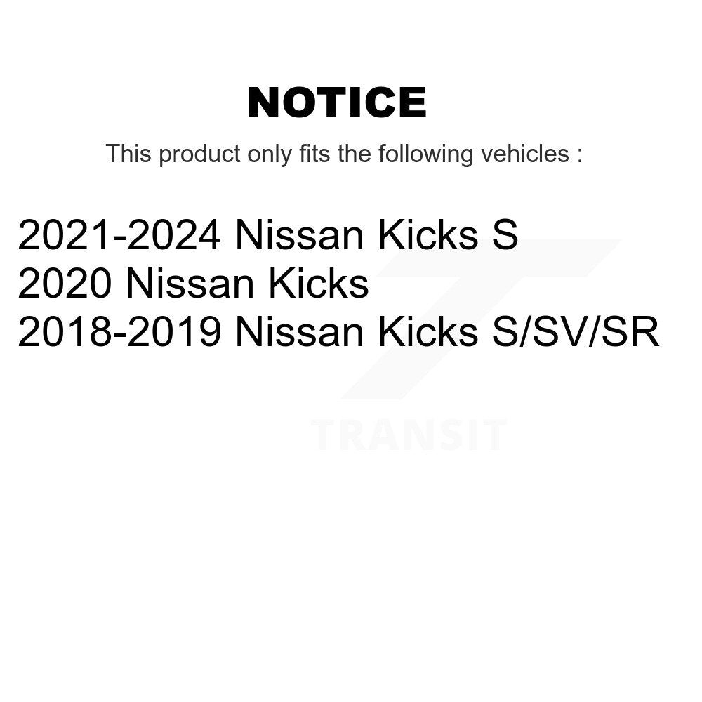 Front Complete Shocks Strut And Coil Spring Mount Assemblies Kit For Nissan Kicks K78A-100573