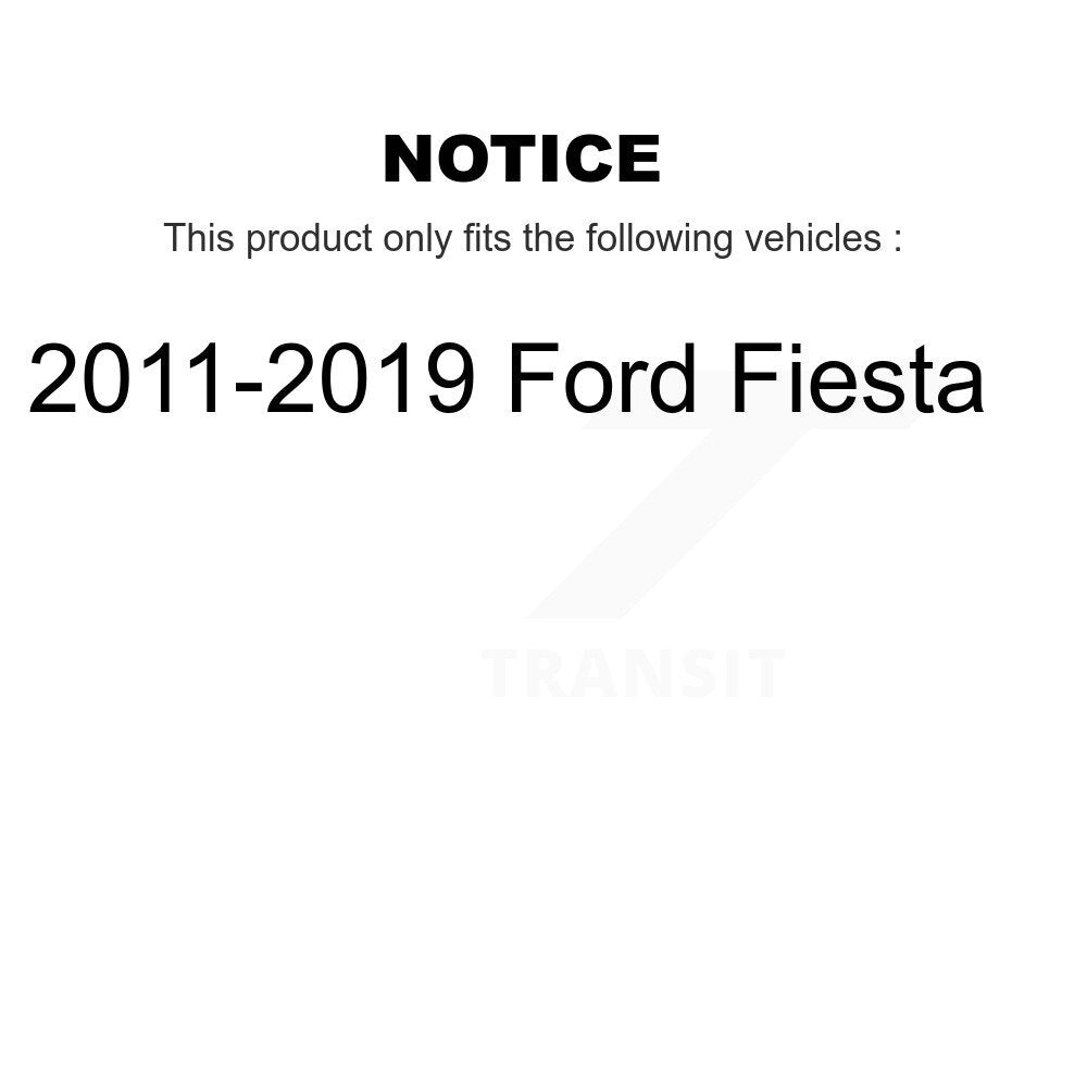 Front Complete Shocks Strut & Coil Spring Mount Assemblies Kit For 2011-2019 Ford Fiesta K78A-100585