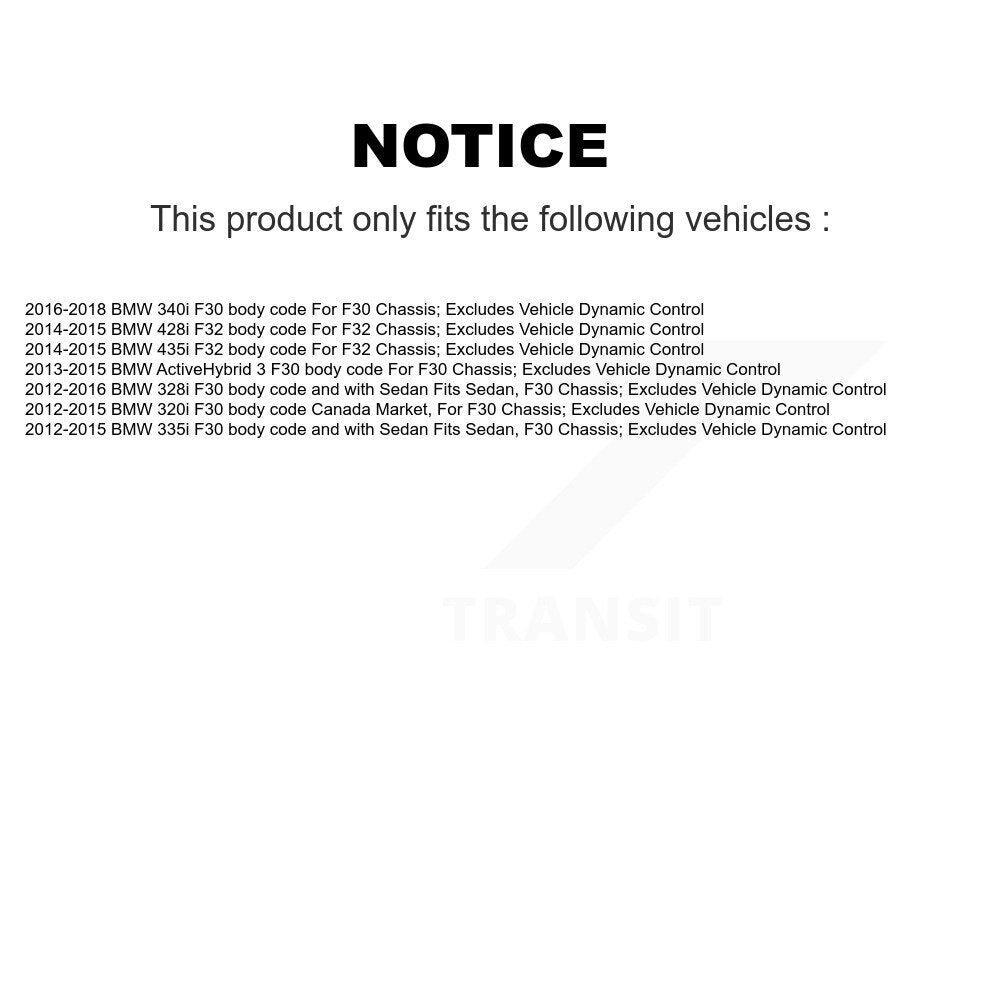 Front Shocks Strut Coil Spring Pair For BMW 328i 320i 335i 435i 428i 340i ActiveHybrid 3 K78A-100592