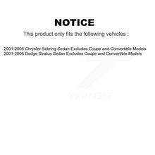 Load image into Gallery viewer, Front Rear Strut &amp; Spring Kit For 2001-2006 Chrysler Sebring Dodge Stratus Sedan
