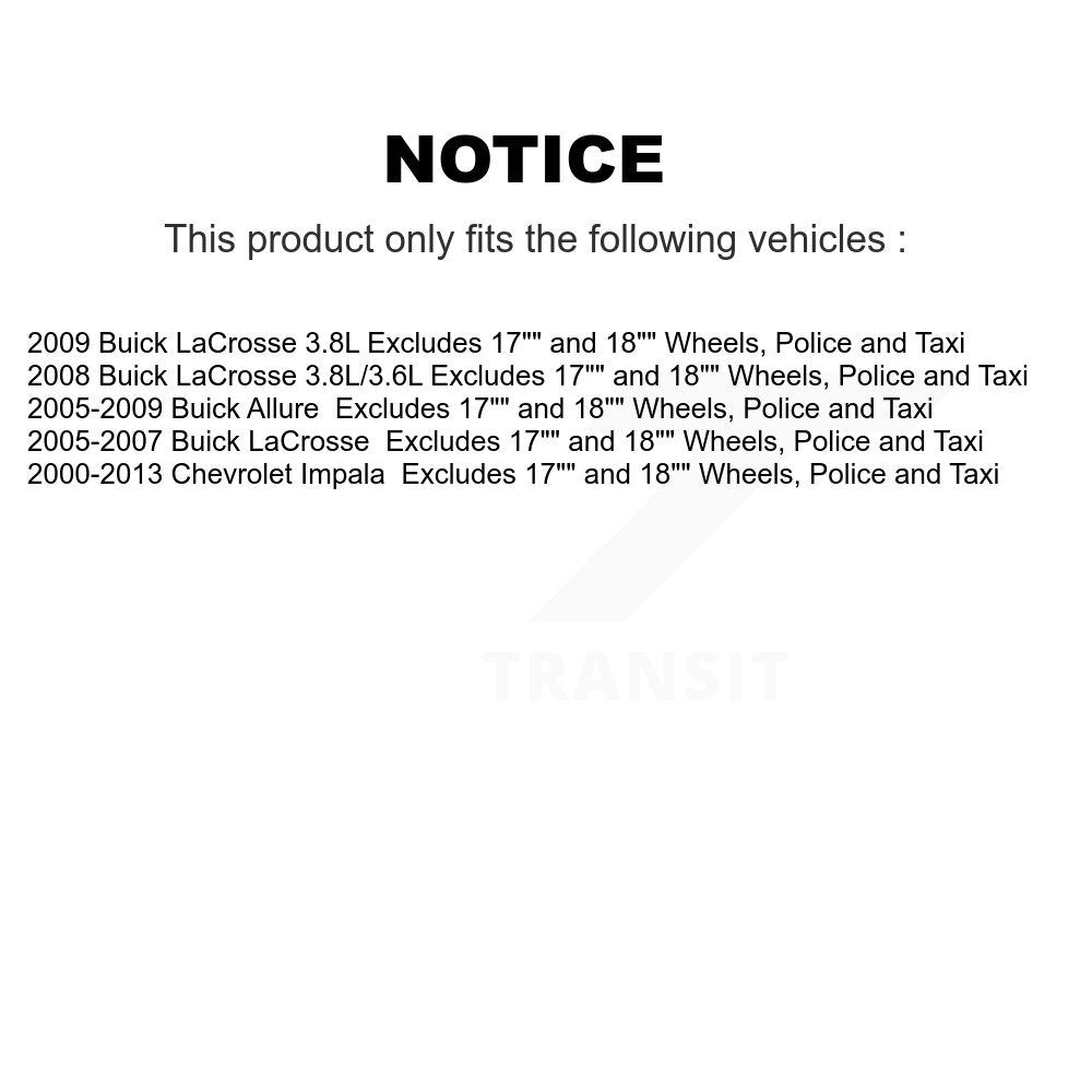 Front Rear Strut And Coil Spring Kit For Chevrolet Impala Buick LaCrosse Allure