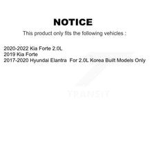 Charger l'image dans la galerie, Front Rear Complete Shocks Strut &amp; Coil Spring Kit For Hyundai Elantra Kia Forte