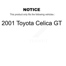 Load image into Gallery viewer, Front Disc Brake Rotors And Ceramic Pads Kit For 2001 Toyota Celica GT