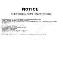Load image into Gallery viewer, Front Brake Rotor Ceramic Pad Kit For Volkswagen Audi GTI A3 Quattro Golf e-tron