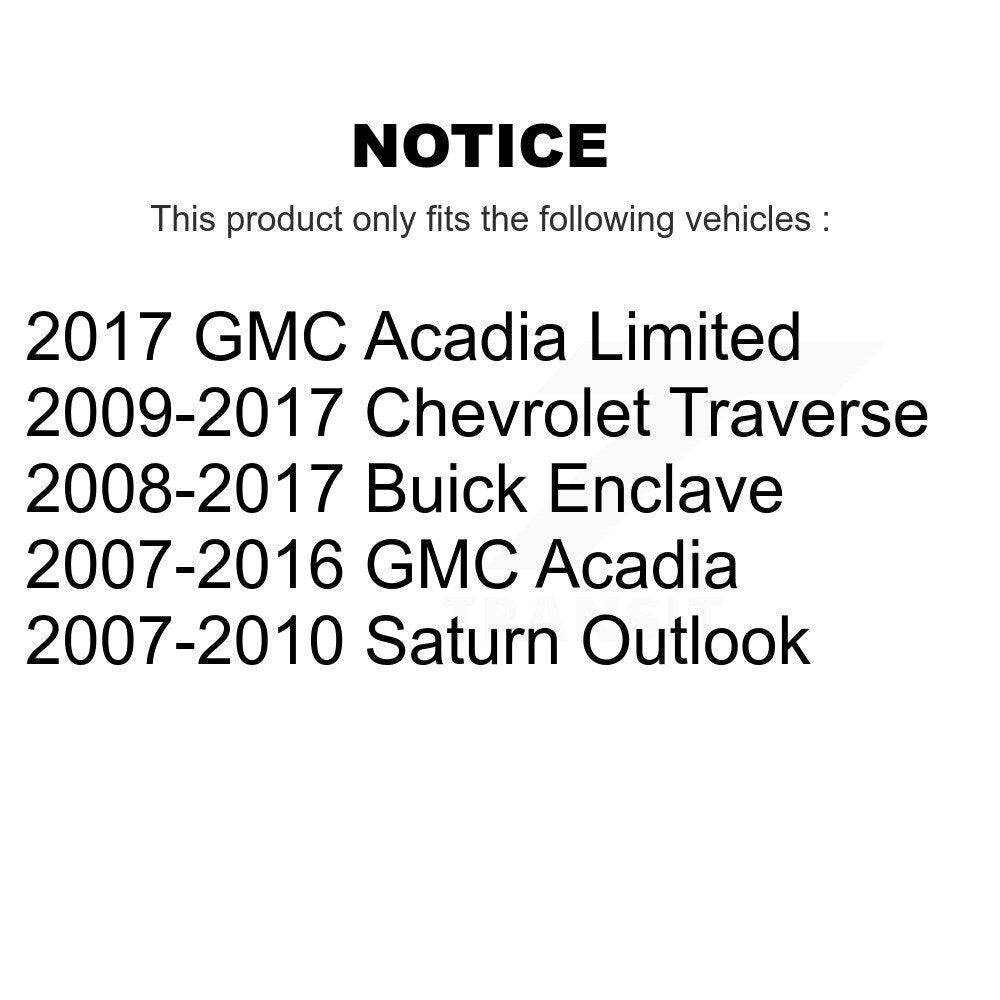 Front Brake Rotor Ceramic Pad Kit For Chevrolet Traverse GMC Acadia Buick Saturn