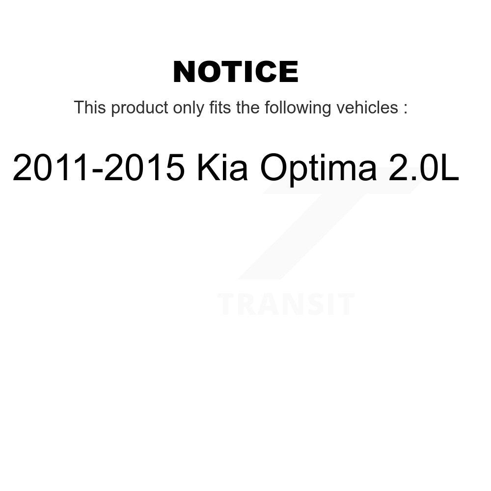 Front Disc Brake Rotors And Ceramic Pads Kit For 2011-2015 Kia Optima 2.0L