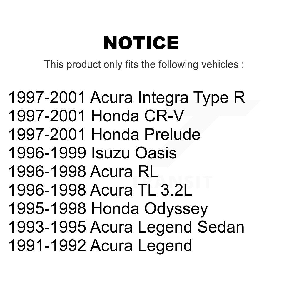 Front Brake Rotor & Ceramic Pad Kit For Honda CR-V Acura Integra Prelude Odyssey