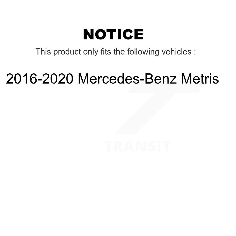 Front Disc Brake Rotors And Ceramic Pads Kit For 2016-2020 Mercedes-Benz Metris