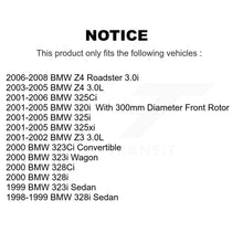 Charger l'image dans la galerie, Front Brake Rotor Ceramic Pad Kit For BMW 325i 325Ci Z4 325xi Z3 323i 328i 323Ci