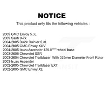 Load image into Gallery viewer, Front Brake Rotor Ceramic Pad Kit For Chevrolet Trailblazer GMC EXT Envoy XL XUV