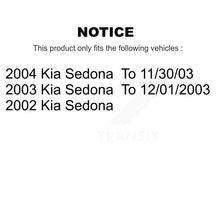 Load image into Gallery viewer, Front Disc Brake Rotors And Ceramic Pads Kit For Kia Sedona