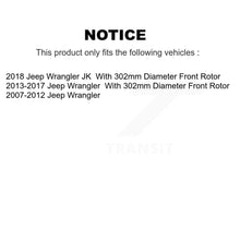 Load image into Gallery viewer, Front Disc Brake Rotors And Ceramic Pads Kit For Jeep Wrangler JK