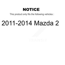 Charger l&#39;image dans la galerie, Front Disc Brake Rotors And Ceramic Pads Kit For 2011-2014 Mazda 2