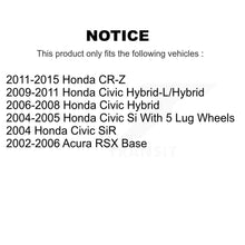 Load image into Gallery viewer, Front Disc Brake Rotors And Ceramic Pads Kit For Honda Civic Acura RSX CR-Z