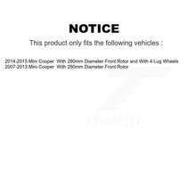 Load image into Gallery viewer, Front Disc Brake Rotors And Ceramic Pads Kit For Mini Cooper