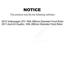Load image into Gallery viewer, Front Disc Brake Rotors And Ceramic Pads Kit For Volkswagen GTI Audi A3 Quattro
