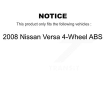 Charger l&#39;image dans la galerie, Front Disc Brake Rotors And Ceramic Pads Kit For 2008 Nissan Versa 4-Wheel ABS