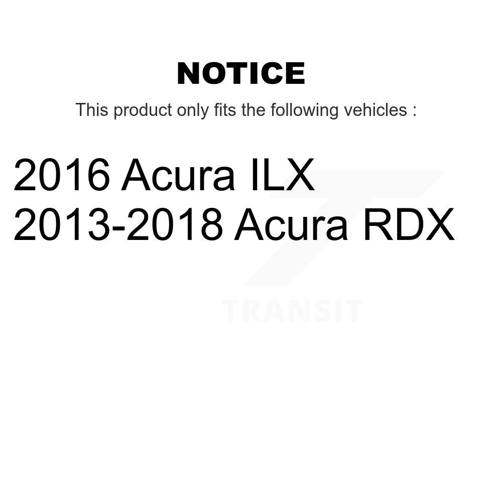 Front Disc Brake Rotors And Ceramic Pads Kit For Acura RDX ILX