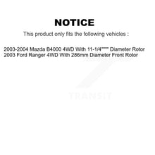 Charger l'image dans la galerie, Front Disc Brake Rotors And Ceramic Pads Kit For Ford Ranger Mazda B4000 4WD