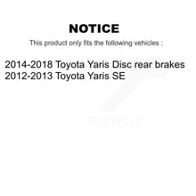 Charger l&#39;image dans la galerie, Front Disc Brake Rotors And Ceramic Pads Kit For Toyota Yaris