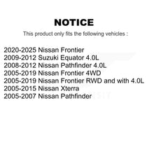 Charger l'image dans la galerie, Front Brake Rotor &amp; Ceramic Pad Kit For Nissan Frontier Pathfinder Xterra Suzuki