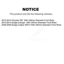 Load image into Gallery viewer, Front Disc Brake Rotors &amp; Ceramic Pad Kit For Dodge Chrysler 200 Avenger Caliber