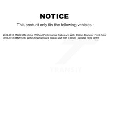 Load image into Gallery viewer, Front Disc Brake Rotors And Ceramic Pads Kit For BMW 528i xDrive