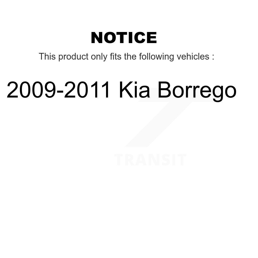 Front Disc Brake Rotors And Ceramic Pads Kit For 2009-2011 Kia Borrego