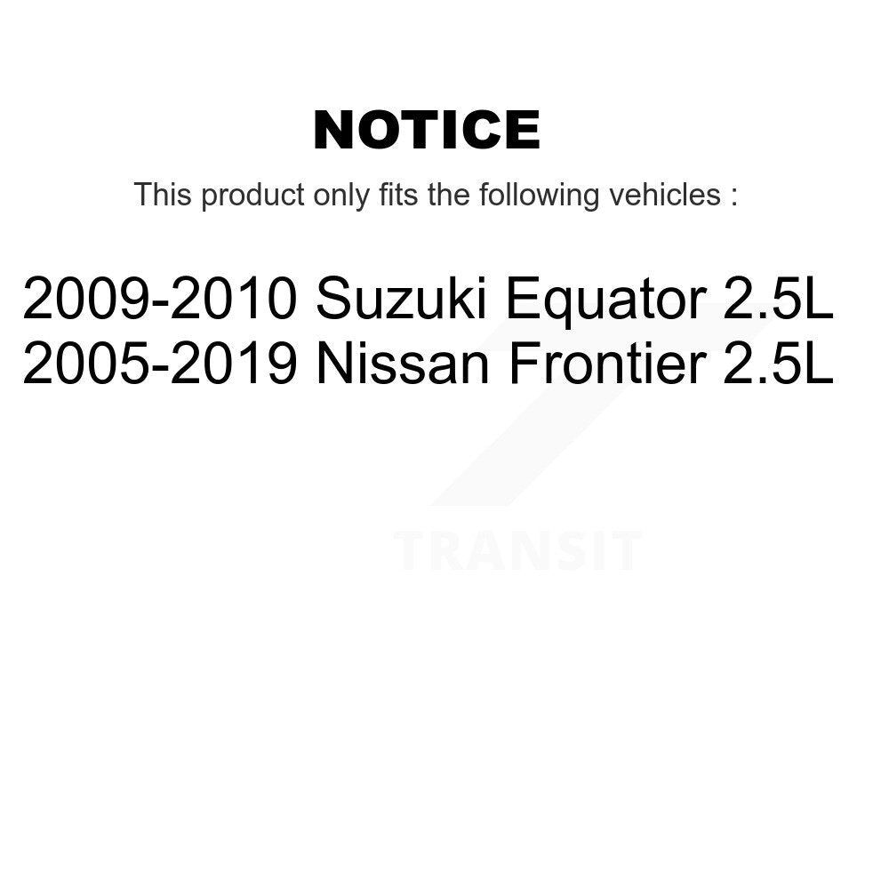 Front Disc Brake Rotor & Ceramic Pad Kit For Nissan Frontier Suzuki Equator 2.5L