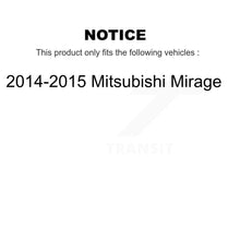 Charger l&#39;image dans la galerie, Front Disc Brake Rotors And Ceramic Pads Kit For 2014-2015 Mitsubishi Mirage