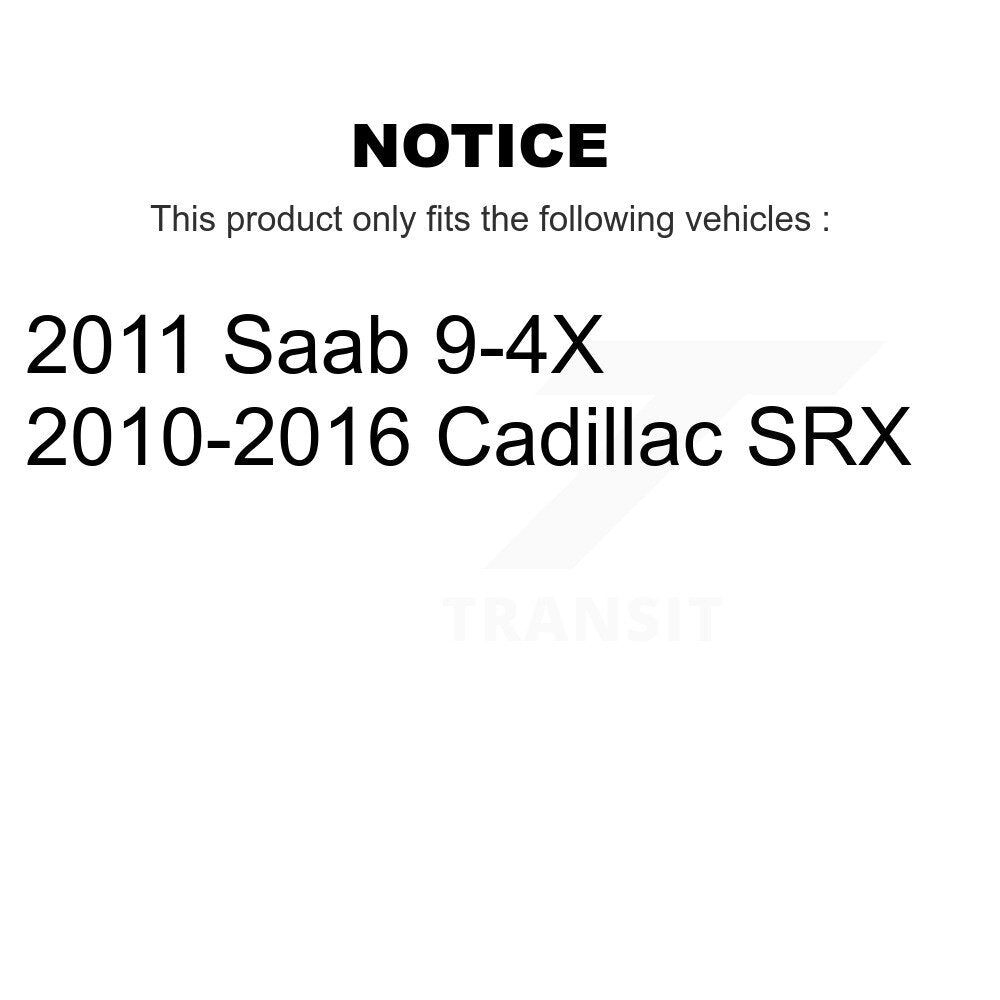 Front Disc Brake Rotors And Ceramic Pads Kit For Cadillac SRX Saab 9-4X