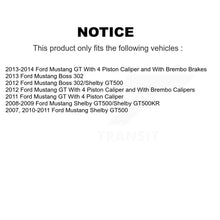 Charger l'image dans la galerie, Front Disc Brake Rotors And Ceramic Pads Kit For Ford Mustang