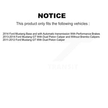 Charger l'image dans la galerie, Front Disc Brake Rotors And Ceramic Pads Kit For Ford Mustang