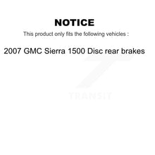 Charger l&#39;image dans la galerie, Front Disc Brake Rotor Ceramic Pad Kit For 2007 GMC Sierra 1500 rear brakes