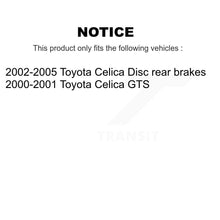 Load image into Gallery viewer, Front Rear Disc Brake Rotors And Ceramic Pads Kit For Toyota Celica