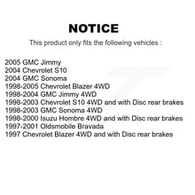 Charger l'image dans la galerie, Front Rear Brake Rotor Ceramic Pad Kit For Chevrolet S10 Blazer GMC Sonoma Jimmy