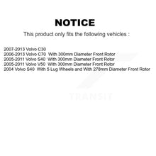 Load image into Gallery viewer, Front Rear Disc Brake Rotors And Ceramic Pads Kit For Volvo S40 C70 C30 V50