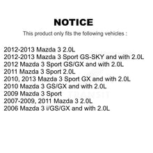 Charger l'image dans la galerie, Front Rear Disc Brake Rotors And Ceramic Pads Kit For Mazda 3 Sport