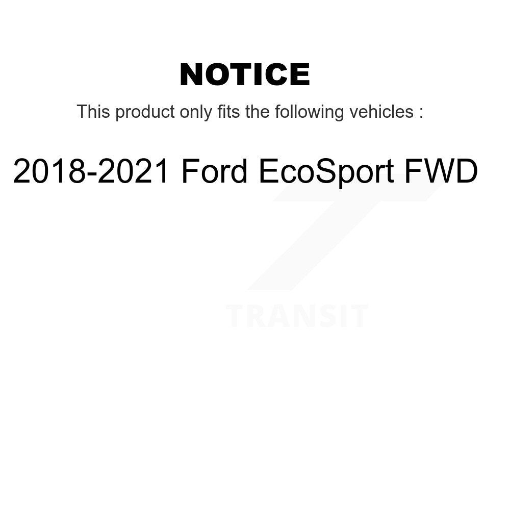 [Front+Rear] 2018-2021 Ford EcoSport FWD Premium OE Brake Kit & Ceramic Pads For Max Braking