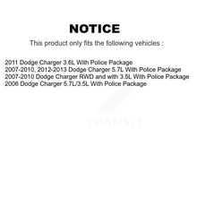 Charger l'image dans la galerie, Front Rear Brake Rotor And Ceramic Pad Kit For Dodge Charger With Police Package