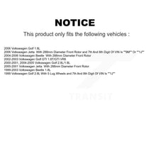 Load image into Gallery viewer, Front Rear Disc Brake Rotor And Ceramic Pad Kit For Volkswagen Beetle Jetta Golf