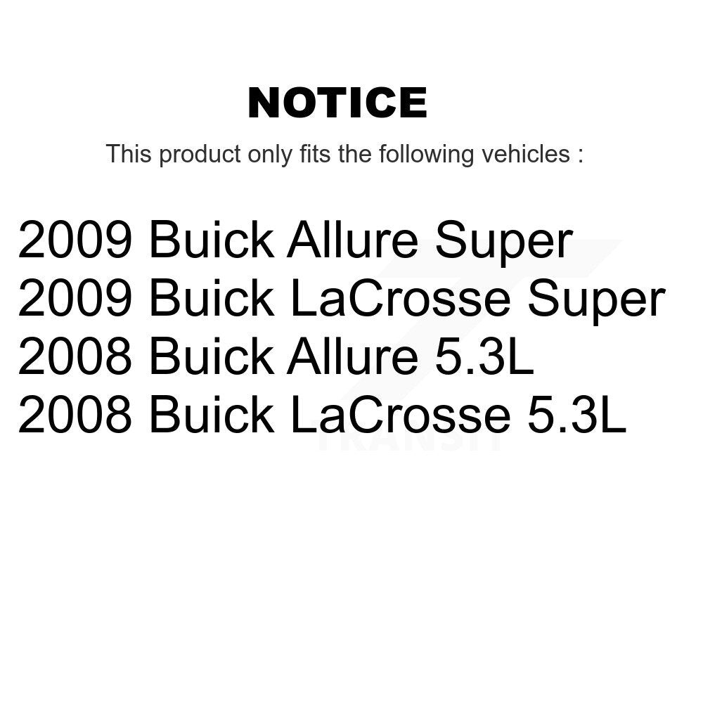 Front Rear Disc Brake Rotors And Ceramic Pads Kit For Buick LaCrosse Allure