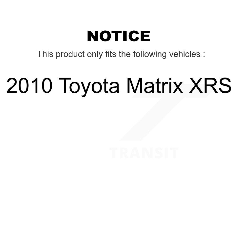 [Front+Rear] 2010 Toyota Matrix XRS Premium OE Brake Kit & Ceramic Pads For Max Braking