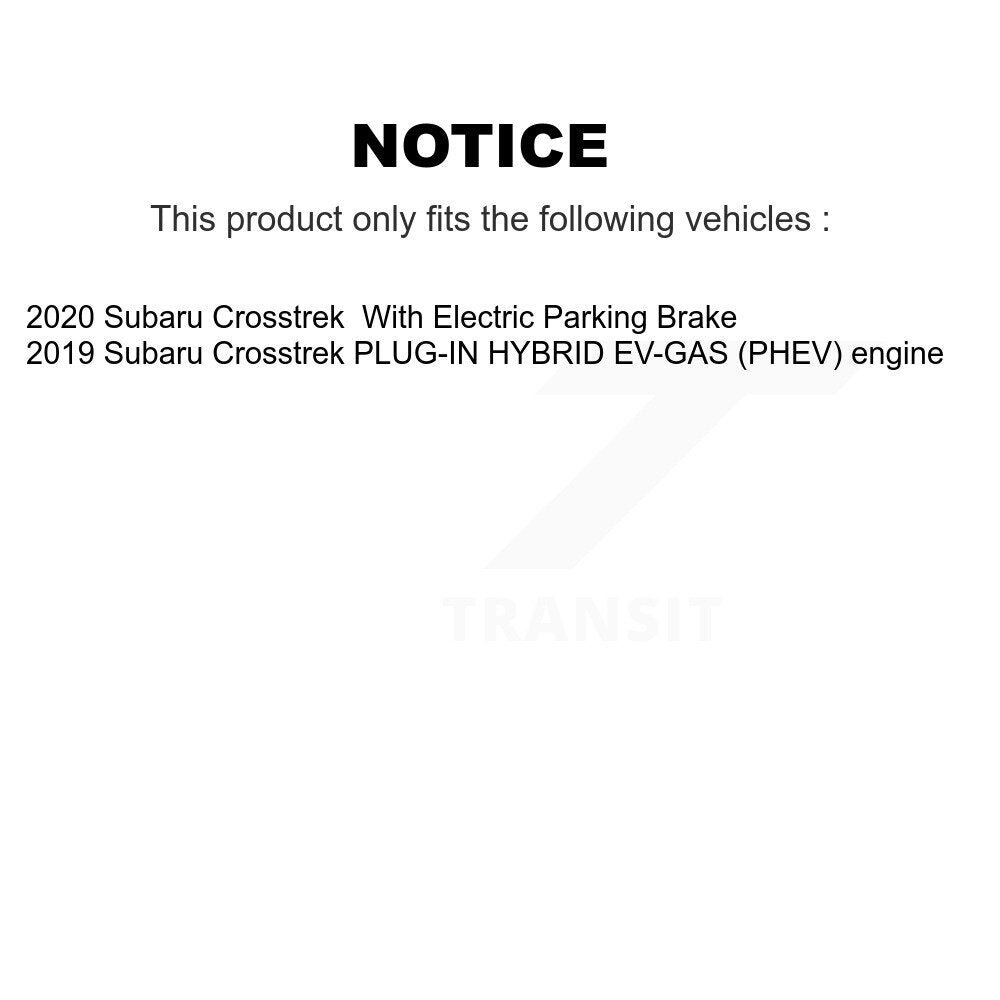 Front Rear Disc Brake Rotors And Ceramic Pads Kit For Subaru Crosstrek