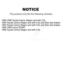 Charger l'image dans la galerie, Front Rear Disc Brake Rotors And Ceramic Pads Kit For Toyota Camry Lexus ES300