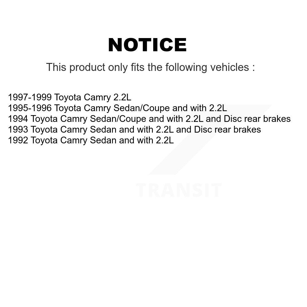 Front Rear Disc Brake Rotors And Ceramic Pads Kit For Toyota Camry