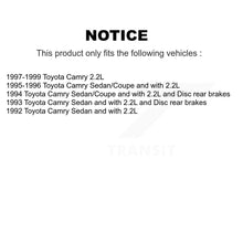 Charger l'image dans la galerie, Front Rear Disc Brake Rotors And Ceramic Pads Kit For Toyota Camry