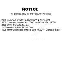 Charger l'image dans la galerie, Front Rear Brake Rotor Ceramic Pad Kit For Chevrolet Impala Monte Carlo Intrigue